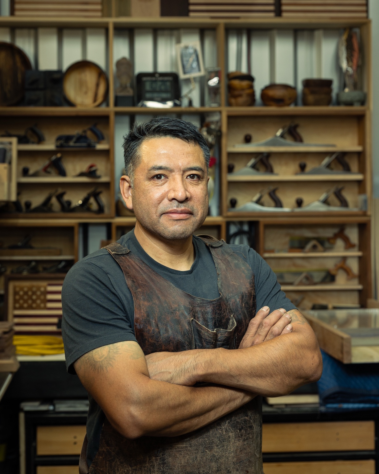 Alex Rivera in the workshop